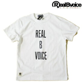 リアルビーボイス RealBvoice【RBV シンプル Tシャツ】インライン 半袖プリントTシャツ 10451-11795 ホワイト