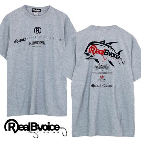 リアルビーボイス RealBvoice リアルアングラーズTシャツ (REAL ANGLERS) フィッシングライン 24SSRBV-FH-001 杢グレー