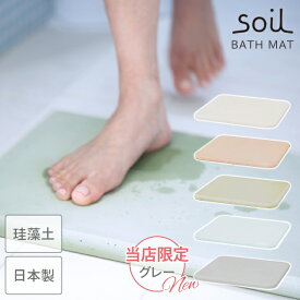 ＼500円OFFクーポン発行中／ soil 日本製 珪藻土 バスマット B137 幅50cm【 ソイル 国産 ノンアスベスト 珪藻土バスマット 珪藻土マット バスマット マット 足ふきマット 速乾 吸湿 吸水 無地 バスマット珪藻土 良好 濡れない 贈り物 ギフト 新築祝い 結婚祝い 】〈宅配便〉