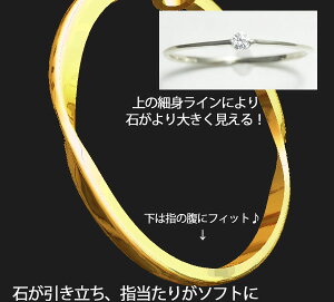 K18YG(18金イエローゴールド)WG(18金ホワイトゴールド)PG(18金ピンクゴールド)職人手作り極細リングオーダー☆翌日発送☆ギフトラッピング無料