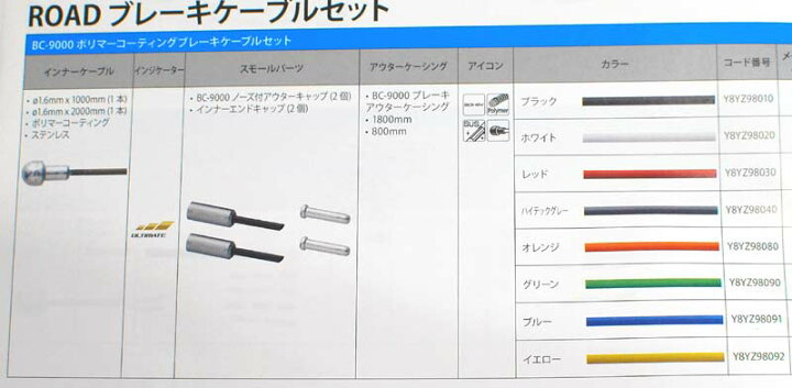 80 以上節約 シマノ純正 シフトケーブル セット 1台分 アウターカラー選べます ステンレスインナー Champagne Dissaux Brochot Com