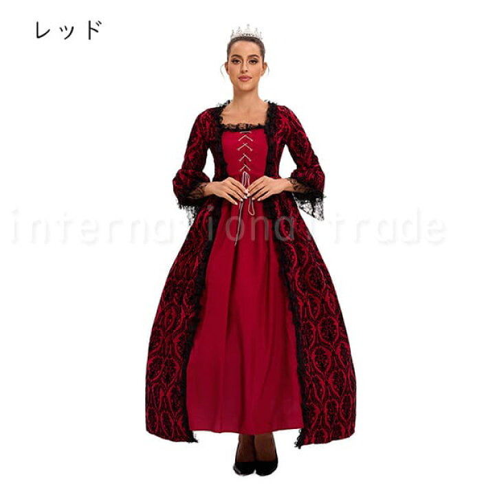 楽天市場】予約 コスプレ服 欧風ドレスワンピース ネックレス パニエ 
