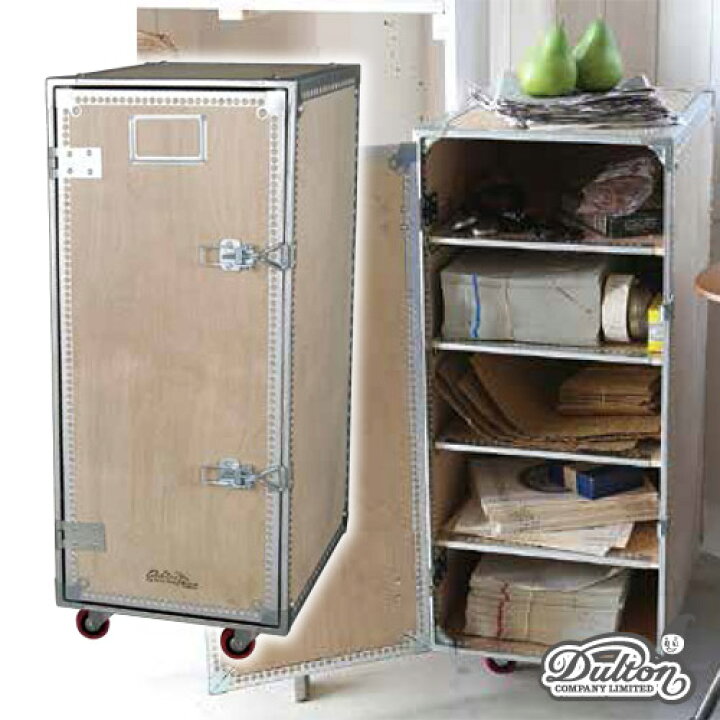 楽天市場】【ダルトン DULTON】 WOODEN CABINET WITH CASTORS 4 LAYER 