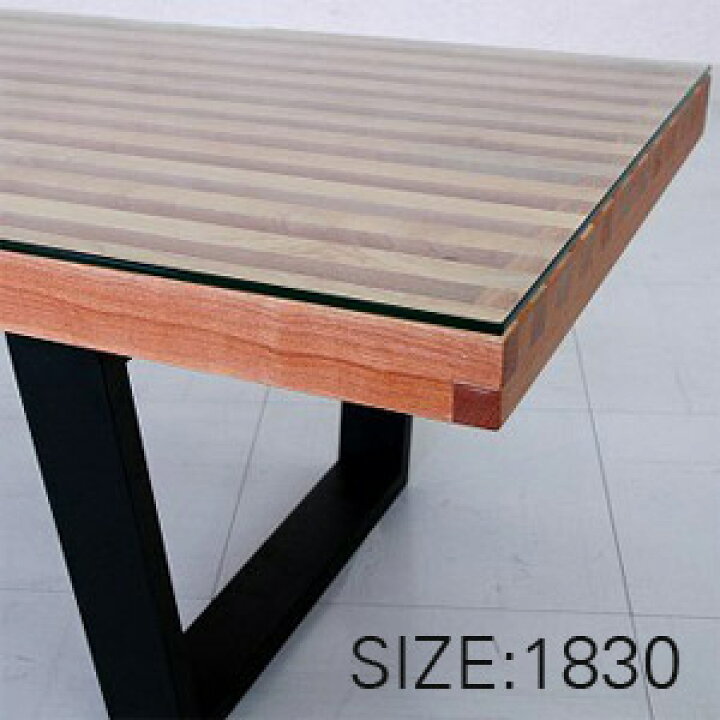 楽天市場】GEORGE NELSON PLATFORM BENCH GLASS TOP 1800 （ジョージ  