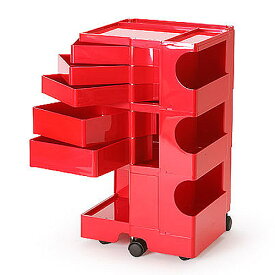 正規輸入品 BOBY WAGON 3×5 RED　（ボビーワゴン 3段5トレイ レッド） 【送料無料】 【ポイント11倍】