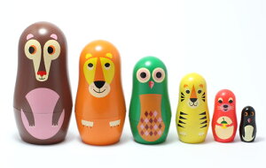楽天市場 Omm Design Animal Matryoshka C Omm デザイン アニマル マトリョーシカ C As インテリアショップflyers