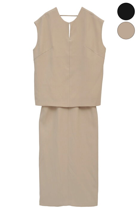 楽天市場】【CLANE｜クラネ】LAYERED BACK OPEN ONEPIECE レイヤード  