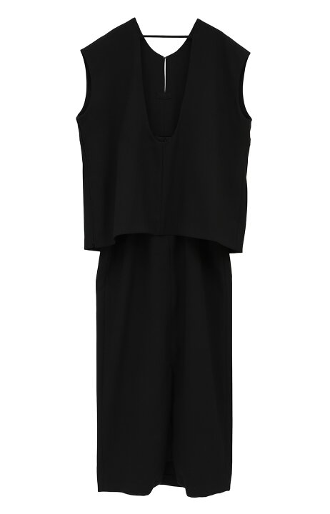 楽天市場】【CLANE｜クラネ】LAYERED BACK OPEN ONEPIECE  