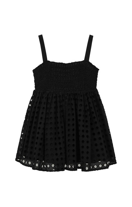 楽天市場】【CLANE | クラネ】HOLE DOT SHIRRING TOPS レディース 