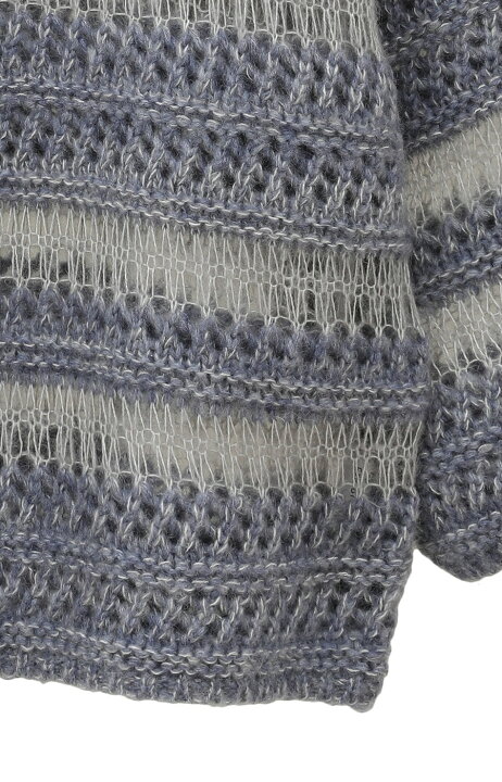 楽天市場】【CLANE｜クラネ】SHEER BORDER MOHAIR KNIT レディース 