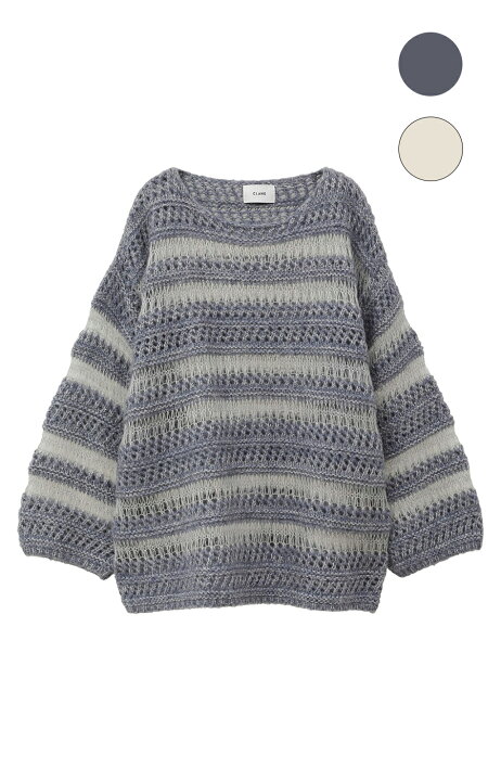 楽天市場】【期間限定15%OFF】【CLANE｜クラネ】SHEER BORDER MOHAIR 