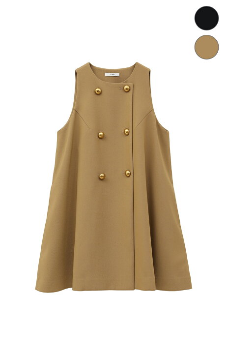 楽天市場】【CLANE｜クラネ】DOUBLE BUTTON FLARE TOPS ダブルボタン  