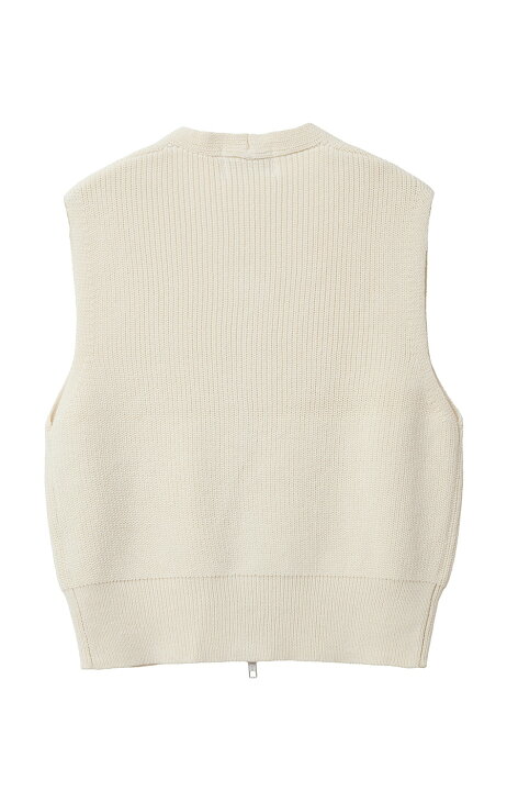 楽天市場】【CLANE | クラネ】ZIP COMPACT KNIT VEST ジップコンタクト  
