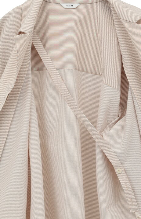 楽天市場】【CLANE | クラネ】SUCKER STRIPE ZIP SHIRT サッカー 