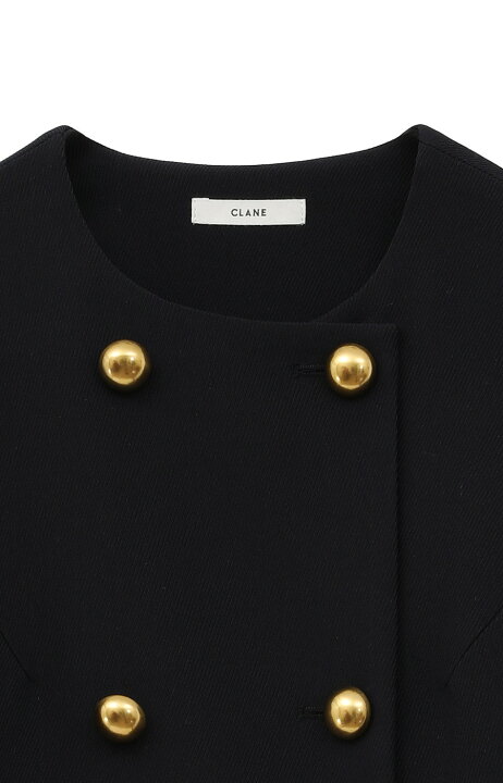 楽天市場】【CLANE｜クラネ】DOUBLE BUTTON FLARE TOPS ダブルボタン 