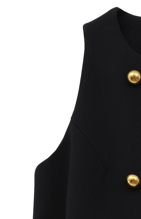 楽天市場】【CLANE｜クラネ】DOUBLE BUTTON FLARE TOPS ダブルボタン 