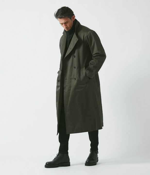 楽天市場】【junhashimoto|ジュンハシモト】STANDCOLLAR TRENCH COAT 