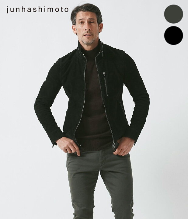 楽天市場】【junhashimoto|ジュンハシモト】SUEDE STRETCH LETHER  