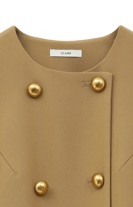 楽天市場】【CLANE｜クラネ】DOUBLE BUTTON FLARE TOPS ダブルボタン  