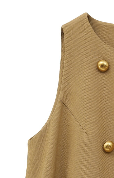 楽天市場】【CLANE｜クラネ】DOUBLE BUTTON FLARE TOPS ダブルボタン  