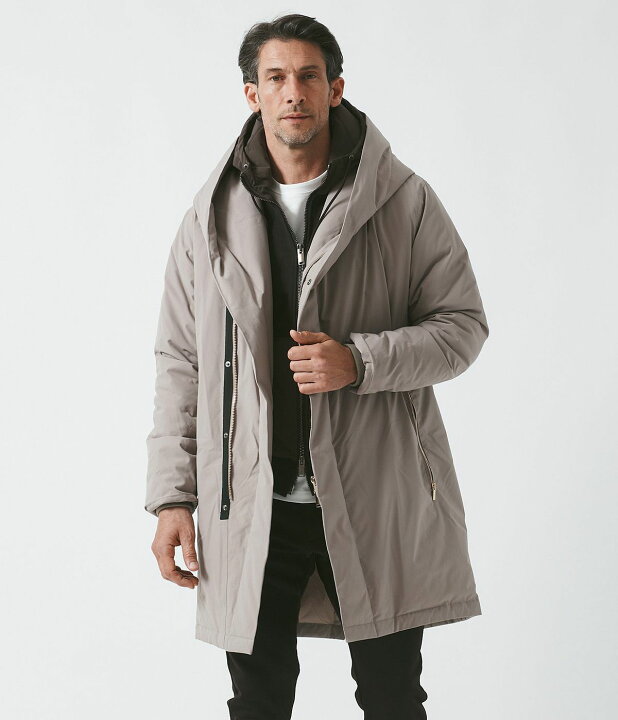 楽天市場】【junhashimoto|ジュンハシモト】WRAP DOWN COAT ラップ 