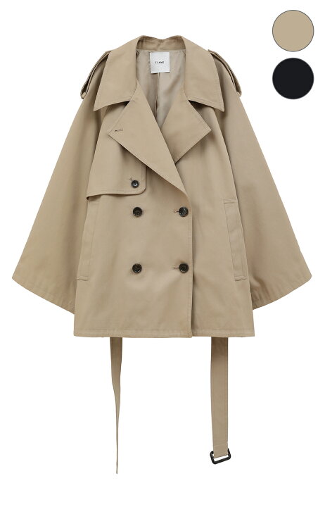楽天市場】【CLANE｜クラネ】OVER SHORT TRENCH COAT オーバーショート 