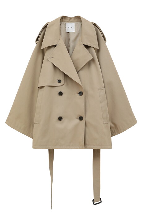 楽天市場】【CLANE｜クラネ】OVER SHORT TRENCH COAT オーバーショート 