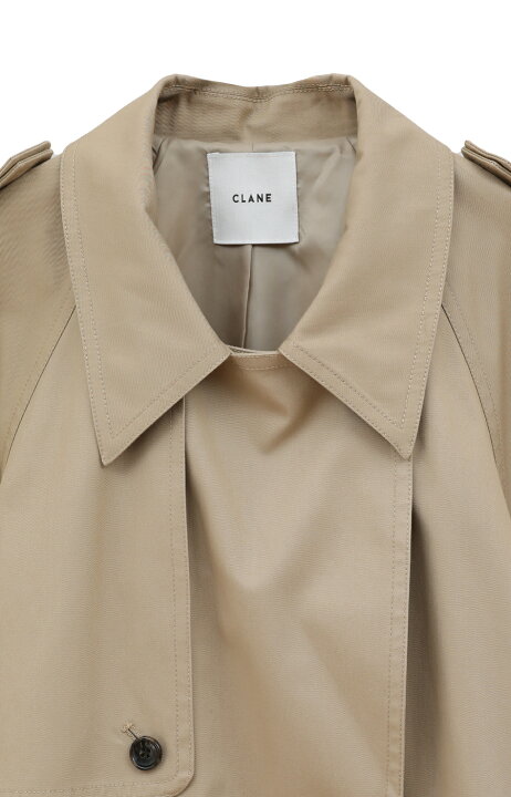 楽天市場】【CLANE｜クラネ】OVER SHORT TRENCH COAT オーバーショート 