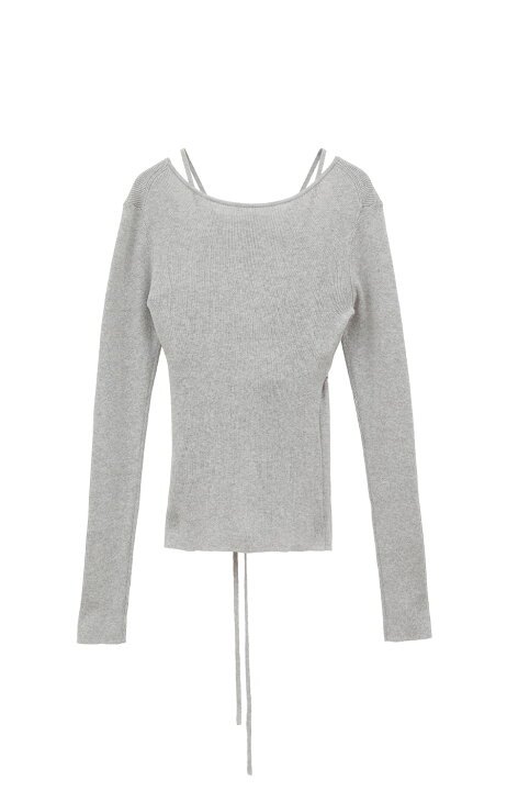 楽天市場】【CLANE｜クラネ】CAMISOLE SET CACHECOEUR KNIT TOPS  