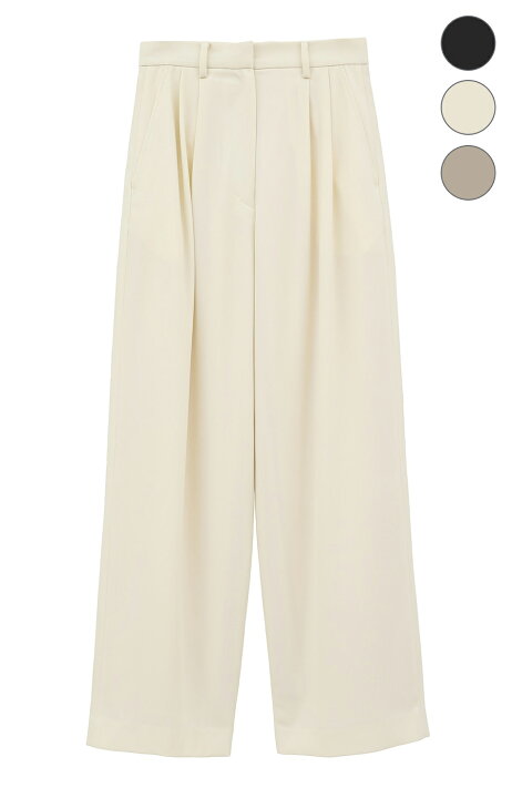 楽天市場】【CLANE｜クラネ】BASIC TUCK PANTS ベーシックタックパンツ 