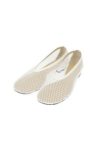 �y���Ԍ���Z�[���b70%OFF�z�yCLANE�b�N���l�zMESH OBLIQUE TOE FLAT SHOES�@�t���b�g�V���[�Y�@�C�@���f�B�[�X�@�z���C�g�@���@���{�b�ށ@�t�@�ā@�H�@�T���_���@���b�V���f�ށ@���򊴁@��i�y18115