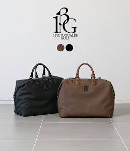 �y1PIU1UGUALE3 GOLF�b�E�m�s���E�m�E�O�@�[���g���S���t�zBOSTON BAG�@�{�X�g���o�b�O�@�V���Z�e�B�b�N���U�[�@����@�u���E���@�u���b�N�@�S���t�@���s�p�@�o���@2��3���yGRG485-GPG007�z