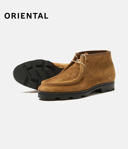 �y�ʒ��z�yORIENTAL�b�I���G���^���zMoccasin Boots ���J�V���u�[�c ���E���h�g�D �r�u�����\�[���g�p �J�W���A���v�C 3�F�W�J ���{���yFG-0711-BEG�z