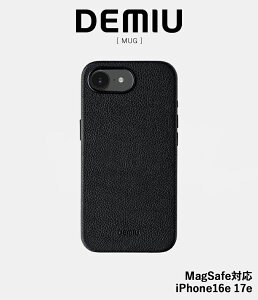 �y���񂹁z�yDEMIU�b�f�~���E�z�yiPhone16e 17e�z�}�O MUG �u���b�N ���v �|���G�X�e�� �v���X�`�b�N �A���~���� ���� �t�����X�Y���U�[ �{�v MagSafe�Ή� �~�j�}���f�U�C�� �X�}�z�P�[�X iPhone�P