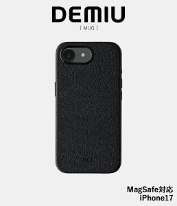 �y���񂹁z�yDEMIU�b�f�~���E�z�yiPhone17�z�}�O MUG �u���b�N ���v �|���G�X�e�� �v���X�`�b�N �A���~���� ���� �t�����X�Y���U�[ �{�v MagSafe�Ή� �~�j�}���f�U�C�� �X�}�z�P�[�X iPhone�P�[�X