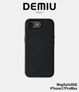 �y���񂹁z�yDEMIU�b�f�~���E�z�yiPhone17ProMax�z�}�O MUG �u���b�N ���v �|���G�X�e�� �v���X�`�b�N �A���~���� ���� �t�����X�Y���U�[ �{�v MagSafe�Ή� �~�j�}���f�U�C�� �X�}�z�P�[�X iPhone�P