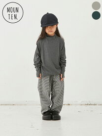 【50%OFFセール】【MOUN TEN.｜マウンテン】cotton tweed pants コットンツイードパンツ　千鳥格子柄　厚手　コットン素材　優しい肌触り　テーパードシルエット　ヨーク　シームポケット　秋冬　綿100%【22W-MP19A-1223a】