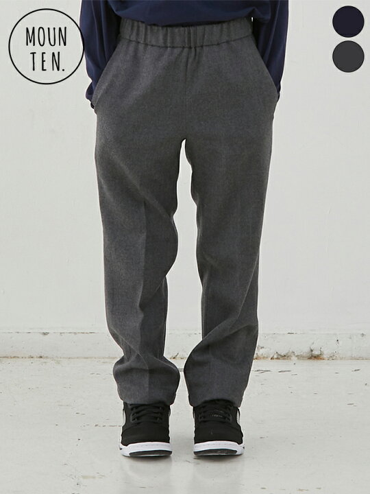 楽天市場】【MOUN TEN.｜マウンテン】washable wool slacks 