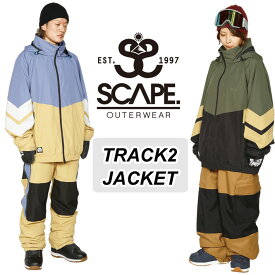 [在庫限り] SCAPE TRACK2 JACKET エスケープ トラックツー ジャケット ユニセックス スノーボード スノーウェア【あす楽対応】