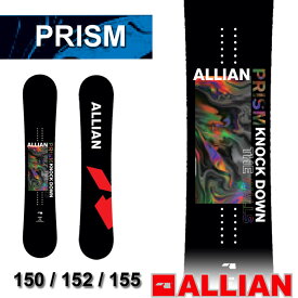 [予約] 23-24 ALLIAN アライアン PRISM プリズム [ 150cm 152cm 155cm ] フリースタイル オールラウンド スノーボード 板 2023 2024 送料無料