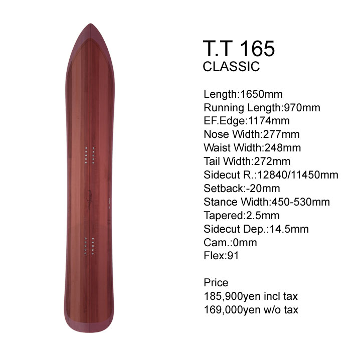 楽天市場】23-24 GENTEMSTICK T.T 165 CLASSIC 165cm ゲンテン