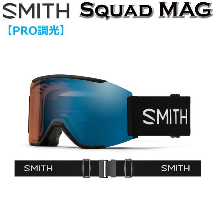楽天市場】24-25 SMITH ゴーグル スミス Squad MAG スカッドマグ Black 