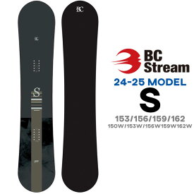[予約商品] 24-25 ビーシーストリーム BC Stream S エス 150cm 153cm 156cm 159cm 162cm WIDE JOINT 青木玲 キャンバー オールラウンドボード スノーボード スノボ 板 SNOW BOARDS 2024 2025