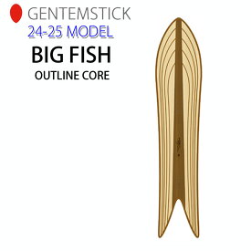 【4日～ 2個で5倍！3個購入で10倍】[早期予約] 24-25 GENTEMSTICK BIG FISH OUTLINE CORE 163cm ゲンテンスティック ビッグフィッシュ アウトラインコア スノーボード 板 パウダーボード アクセルキャンバー 2024 2025 送料無料