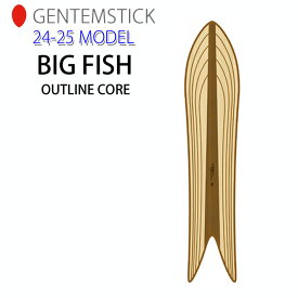 [早期予約] 24-25 GENTEMSTICK BIG FISH OUTLINE CORE 163cm ゲンテンスティック ビッグフィッシュ アウトラインコア スノーボード 板 パウダーボード アクセルキャンバー 2024 2025 送料無料