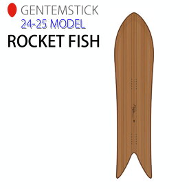 【6月4日～ 3個購入でP10倍】[早期予約] 24-25 ゲンテンスティック GENTEMSTICK ROCKET FISH 144.7cm ロケットフィッシュ スノーボード パウダーボード アクセルキャンバー 板 2024 2025