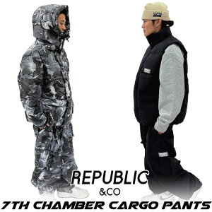 [݌Ɍ] 24-25 REPUBLIC &CO pubN EFA pc 7TH CHAMBER CARGO PANTS `o[J[Spc Y fB[X Xm[{[hEFA Xm[{[h AEghA Lv ނ XP[g{