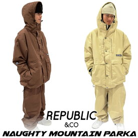 [在庫限り] 24-25 REPUBLIC &CO リパブリック ウェア ジャケット NAUGHTY MOUNTAIN PARKA ノーティー マウンテンパーカー メンズ レディース スノーボードウェア スノーボード アウトドア キャンプ 釣り【即】