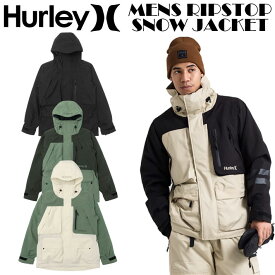 [在庫限り] 24-25 Hurley ウェア ジャケット ハーレー スノーボード ウェア メンズ [MSJK242001] MENS RIPSTOP SNOW JACKET リップストップ スノー ジャケット 2024 2025 日本正規品【即】