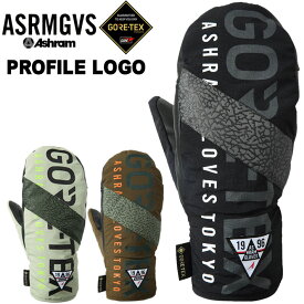 25-26 Ashram アシュラム ゴアテックス ミトングローブ PROFILE LOGO MITT スノーボードグローブ 2025 2026 [メール便発送商品]【即】